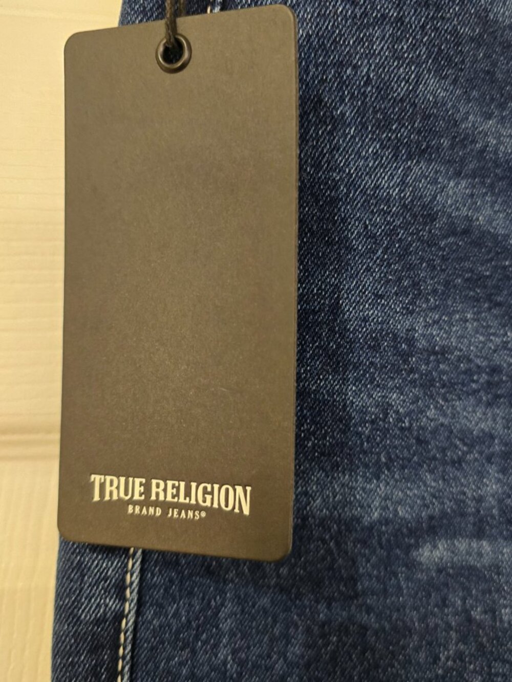 True Religion Wmns Bobbi Mid Rise Baggy Jeans Med Blaze Wash MSRP $164 Sz 26 NWT - Picture 4 of 10